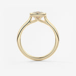 Cushion Milgrain Bezel Lab Grown Diamond Engagement Ring