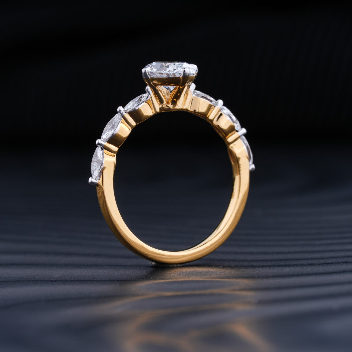 Stunning 1.0 CT Oval Moissanite Engagement Ring with Pave Design 3