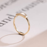 Stunning 0.2 TCW Round & Baguette Moissanite Stones Half Eternity Wedding Bands 3