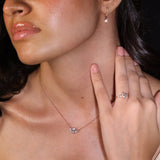 Stunning 1.50 CT Marquise Moissanite Engagement Ring with Cluster Design 3