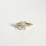 Stunning 1.70 CT Radiant Moissanite Engagement Ring with Solitaire Design 1