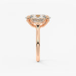 Oval Three Stone Lab Grown Diamond Engagement Ring