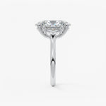 Oval Three Stone Lab Grown Diamond Engagement Ring