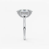 Oval Three Stone Lab Grown Diamond Engagement Ring