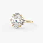 Oval Three Stone Lab Grown Diamond Engagement Ring
