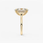 Oval Three Stone Lab Grown Diamond Engagement Ring