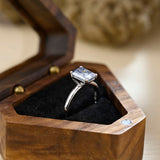 Stunning 4.0 CT Radiant Moissanite Engagement Ring with Solitaire Design 2
