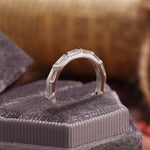 Stunning 1.4 CT Baguette Full Eternity Moissanite Stones Wedding Bands 5