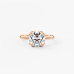 Round Multi Stones Lab Grown Diamond Engagement Ring