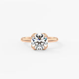 Round Multi Stones Lab Grown Diamond Engagement Ring