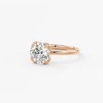 Round Multi Stones Lab Grown Diamond Engagement Ring