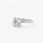 Round Multi Stones Lab Grown Diamond Engagement Ring
