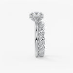 Round Multi Stones Lab Grown Diamond Engagement Ring