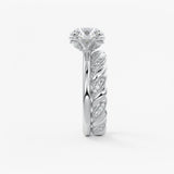 Round Multi Stones Lab Grown Diamond Engagement Ring
