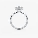 Round Multi Stones Lab Grown Diamond Engagement Ring