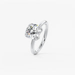 Round Multi Stones Lab Grown Diamond Engagement Ring