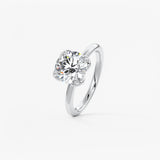 Round Multi Stones Lab Grown Diamond Engagement Ring