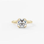 Round Multi Stones Lab Grown Diamond Engagement Ring