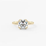 Round Multi Stones Lab Grown Diamond Engagement Ring