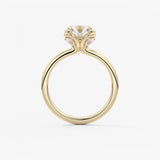 Round Multi Stones Lab Grown Diamond Engagement Ring