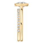 Stunning 0.50-1.50 CT Round Moissanite Engagement Ring With Bezel Design 5