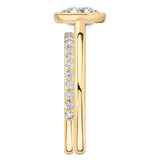 Stunning 0.50-1.50 CT Round Moissanite Engagement Ring With Bezel Design 5