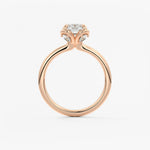 Elongated Cushion Multi Stones Lab Grown Diamond Engagement Ring