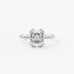 Elongated Cushion Multi Stones Lab Grown Diamond Engagement Ring