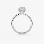 Elongated Cushion Multi Stones Lab Grown Diamond Engagement Ring