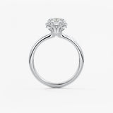 Elongated Cushion Multi Stones Lab Grown Diamond Engagement Ring