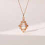 1.0 CT Kite Moissanite Diamond Solitaire Pendant Necklace in Solid Gold 1