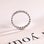 Stunning 0.5 TCW Radiant Moissanite Stones Full Eternity Wedding Band 8