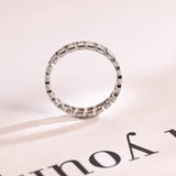 Stunning 0.5 TCW Radiant Moissanite Stones Full Eternity Wedding Band 8