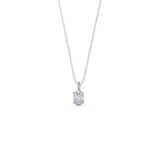 1.0 CT Oval Cut Moissanite Diamond Solitaire Pendant Necklace in Solid Gold 5