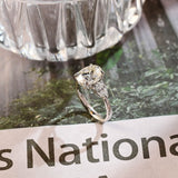 Stunning 3.0 CT Oval Moissanite Engagement Ring with 3 Stones Design 5