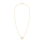 1.44 TCW Round Citrine Lab Made Diamond- November Birthstone Necklace 5