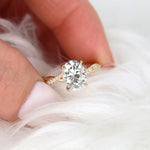 Stunning 2 CT Oval Moissanite Engagement Ring with Twisted Pave Design 7