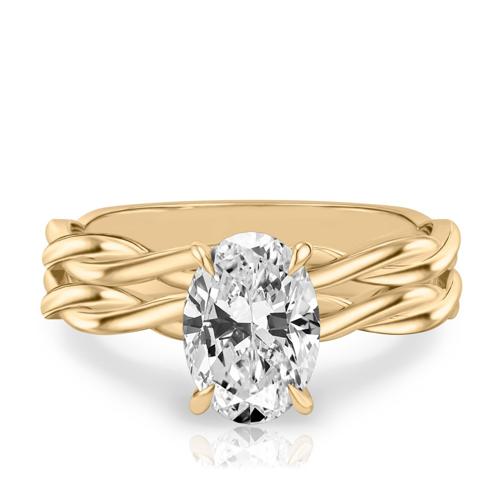 Stunning 1.0- 2.0 CT Oval Moissanite Engagement Ring with Hidden Halo Design 5
