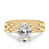 Stunning 1.0- 2.0 CT Oval Moissanite Engagement Ring with Hidden Halo Design 5