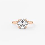 Round Cluster Lab Grown Diamond Engagement Ring