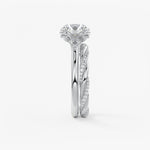 Round Cluster Lab Grown Diamond Engagement Ring
