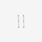 Round Cut Cubic Zirconia in 925 Sterling Silver Earrings 2