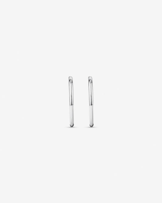 Round Cut Cubic Zirconia in 925 Sterling Silver Earrings 2