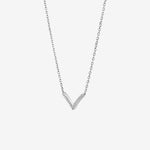 Round Cut Cubic Zirconia in 925 Sterling Silver Necklace 2