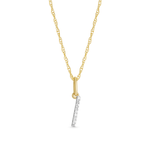 0.30 TCW Round Moissanite Diamond Customized Letter Pendant Necklace in Solid Gold 6
