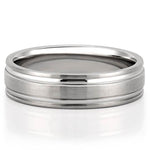 Classic Matte Finish Wedding Band for Men's in Solid Gold 3