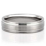 Classic Matte Finish Wedding Band for Men's in Solid Gold 3