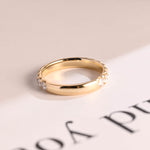 Stunning 0.2 TCW Round Moissanite Stones Half Eternity Wedding Bands 5