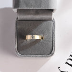 Stunning Men's 0.1 TCW Asscher Moissanite Stone Solitaire Wedding Bands 3