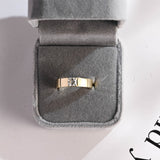 Stunning Men's 0.1 TCW Asscher Moissanite Stone Solitaire Wedding Bands 3